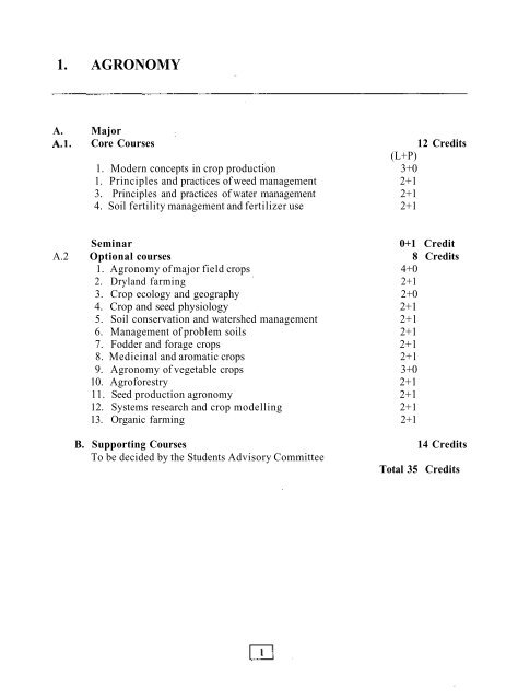 agronomy agricultural physics agricultural meteorology soil science