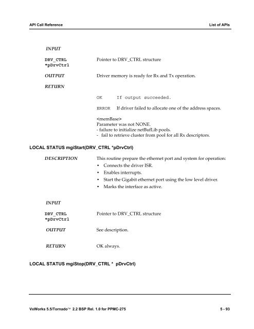 2.2 BSP Rel. 1.0 for PPMC-275 Programmer's Guide