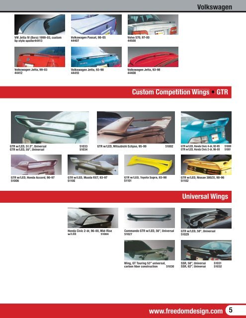 2006 Wing Catalog - Freedom Design