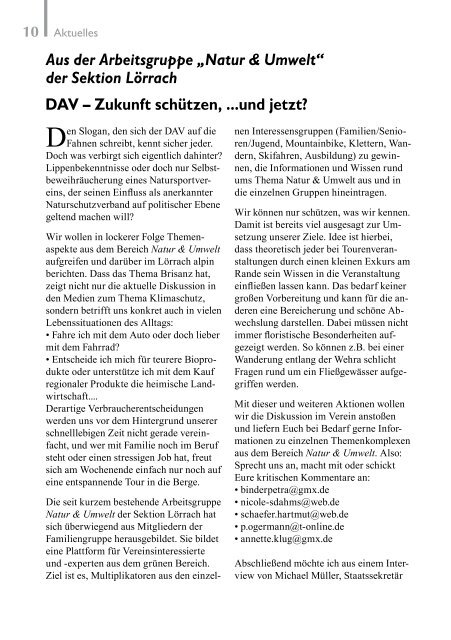 Lörrach alpin 14 - DAV Sektion Lörrach