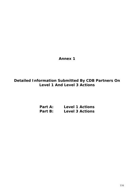 Level 1 Actions Part B: Level 3 Actions - Donegal County Council