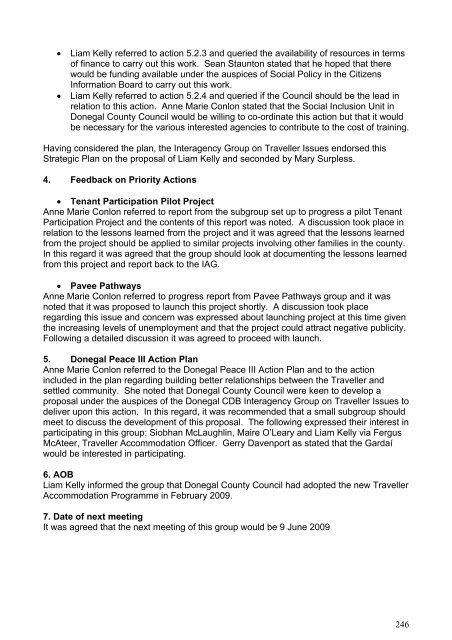 Level 1 Actions Part B: Level 3 Actions - Donegal County Council