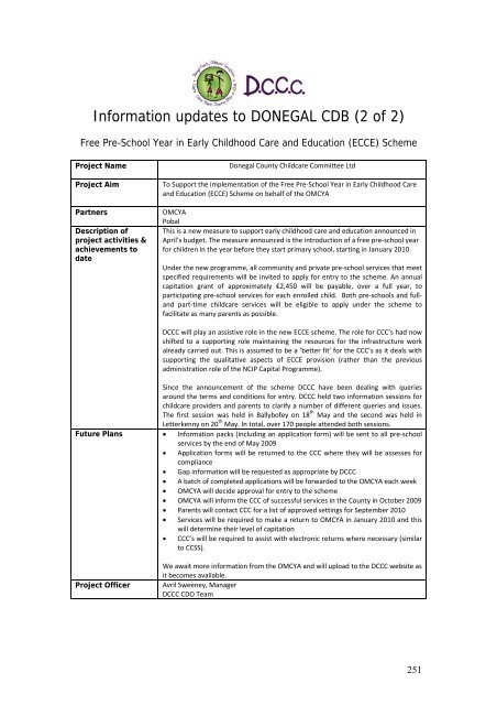 Level 1 Actions Part B: Level 3 Actions - Donegal County Council