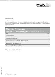Allgemeine Bedingungen für die Kfz-Versicherung (AKB ... - Huk24