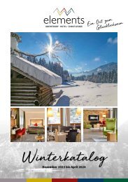 Hotel elements Oberstdorf - Winterkatalog