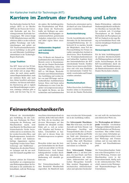 Das Fachmagazin für Aus-, Fortbildung und ... - Zukunft Beruf