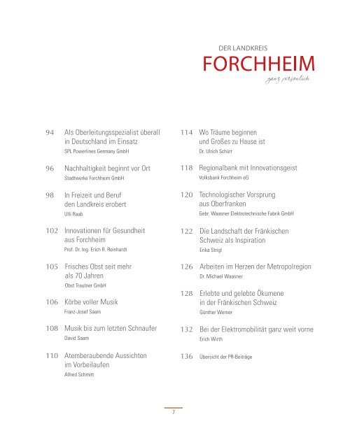 Landkreisbuch Forchheim ganz persönlich