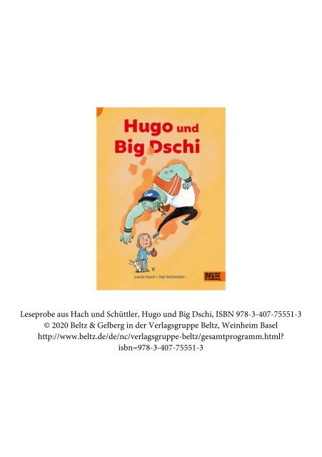 Leseprobe "Hugo und Big Dschi"