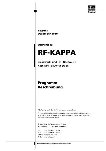 RF-KAPPA - Dlubal GmbH