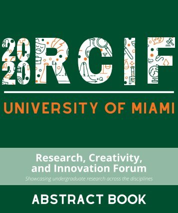 University of Miami 2020 RCIF Abstract Book
