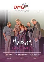 DMG-informiert 2/2020 // Thema: Heimat. Gemeinde.
