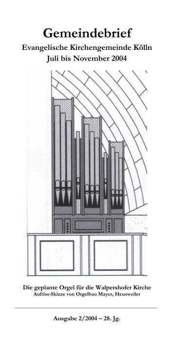 Gemeindebrief - EKS Evangelische Kirche Saar