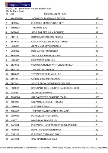 HAMILTON - The Former Payless Plastics Site 674 ... - Surplus Brokers