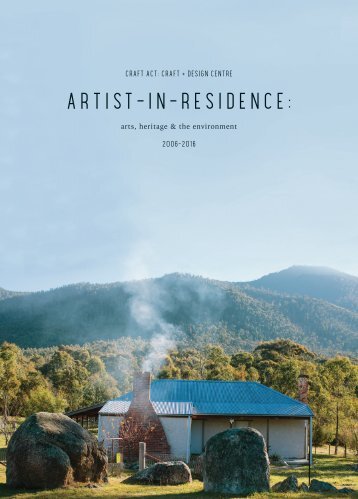 Craft ACT Aritst-in-residence program 2016