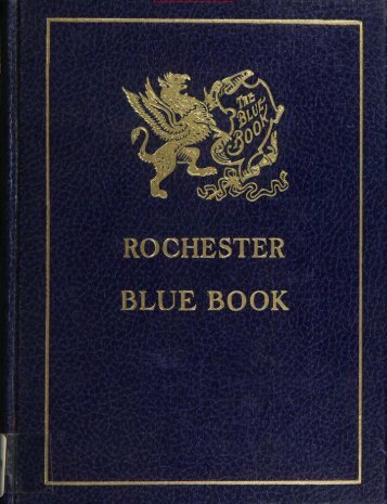 Rochester Blue Book 1938 - Monroe County Library System