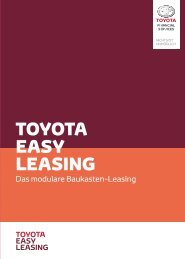 TOYOTA EASY LEASING - Das modulare Baukasten-Leasing