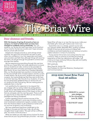 The Briar Wire | Vol. 6, Issue 4 | May 2020