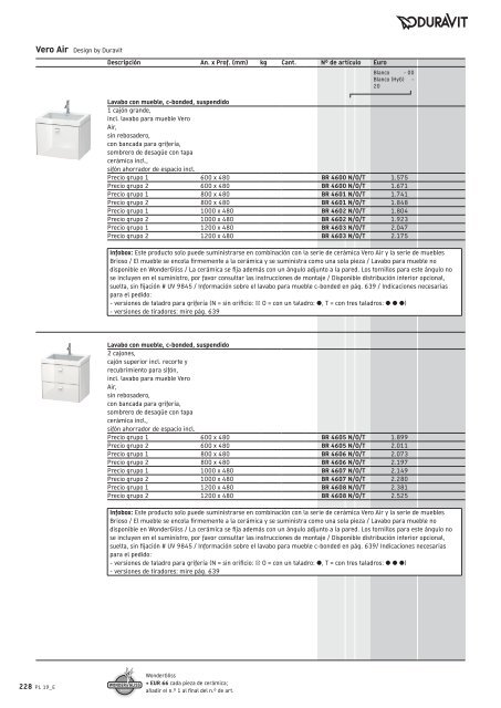 Duravit - Tarifa - 2019 - General