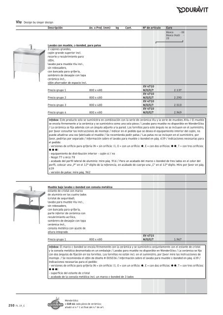 Duravit - Tarifa - 2019 - General