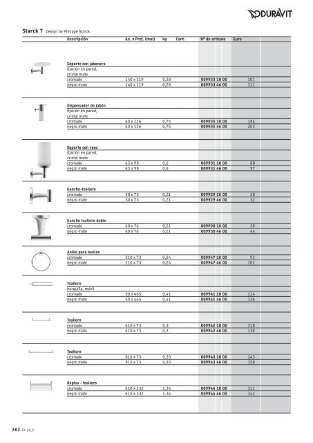 Duravit - Tarifa - 2019 - General