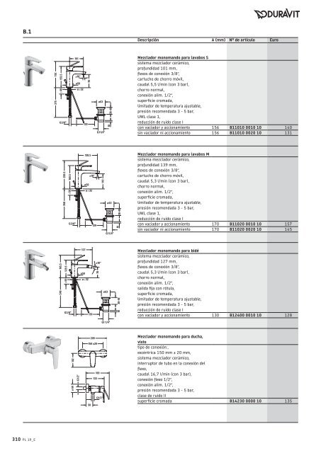 Duravit - Tarifa - 2019 - General