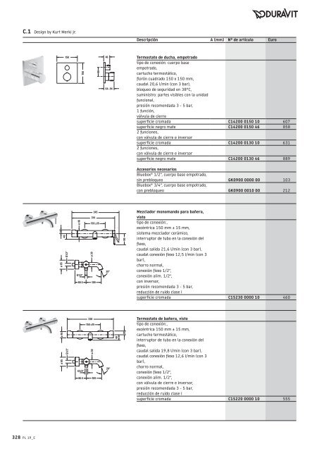 Duravit - Tarifa - 2019 - General