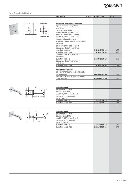 Duravit - Tarifa - 2019 - General