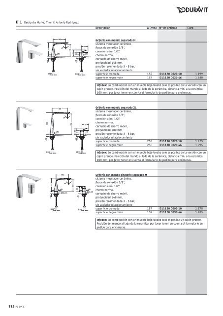 Duravit - Tarifa - 2019 - General