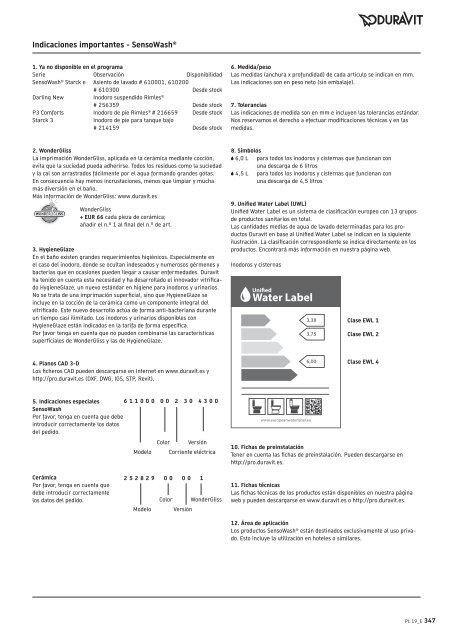 Duravit - Tarifa - 2019 - General