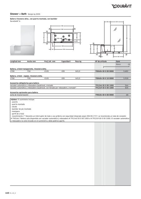 Duravit - Tarifa - 2019 - General