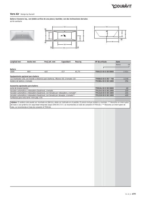 Duravit - Tarifa - 2019 - General