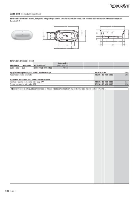 Duravit - Tarifa - 2019 - General