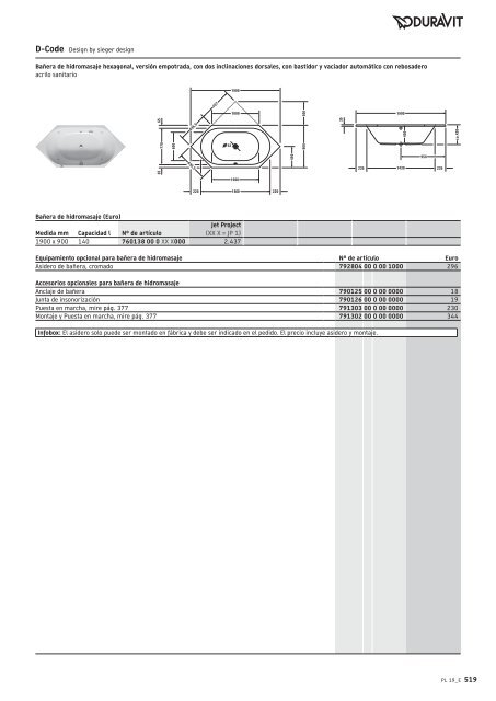 Duravit - Tarifa - 2019 - General