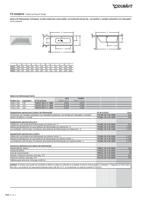 Duravit - Tarifa - 2019 - General