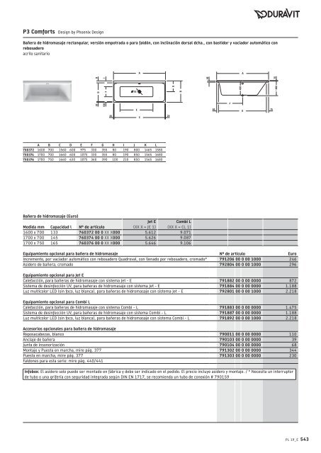 Duravit - Tarifa - 2019 - General