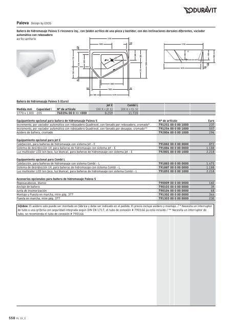 Duravit - Tarifa - 2019 - General