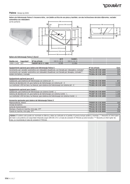 Duravit - Tarifa - 2019 - General