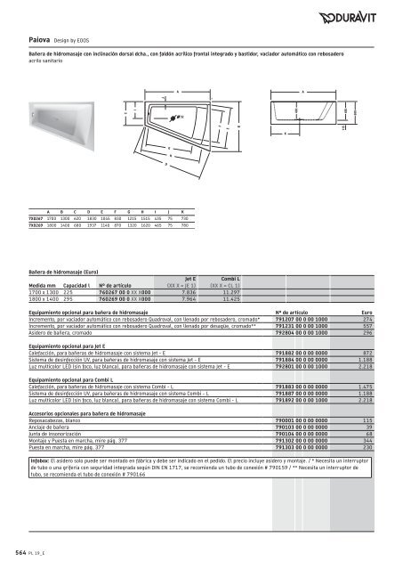 Duravit - Tarifa - 2019 - General