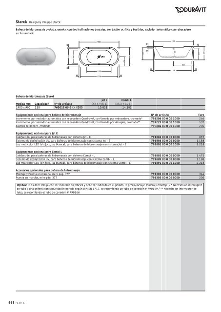 Duravit - Tarifa - 2019 - General