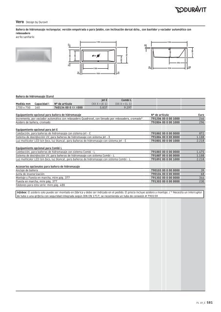 Duravit - Tarifa - 2019 - General