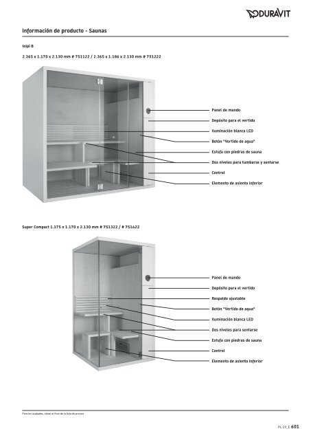 Duravit - Tarifa - 2019 - General