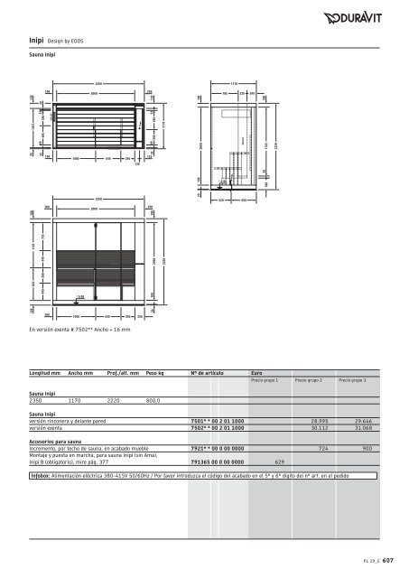 Duravit - Tarifa - 2019 - General