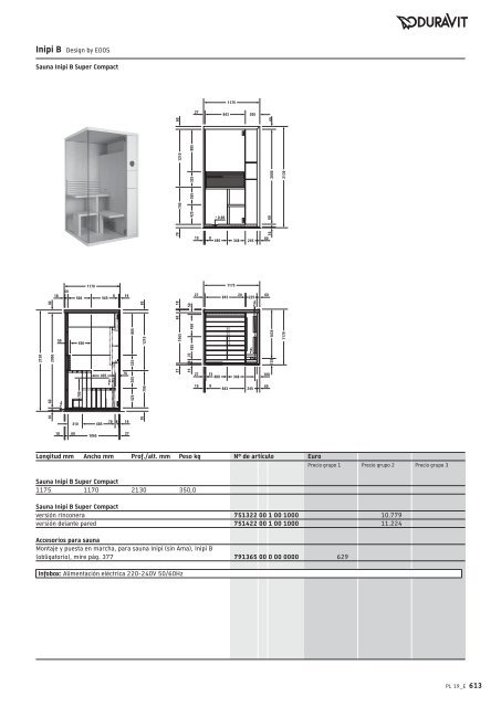 Duravit - Tarifa - 2019 - General