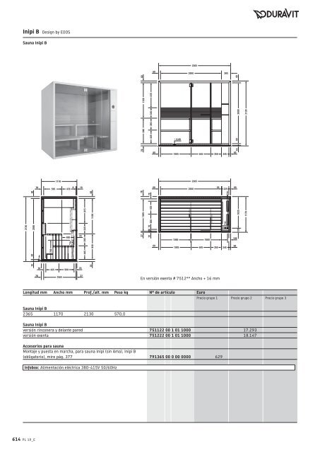 Duravit - Tarifa - 2019 - General