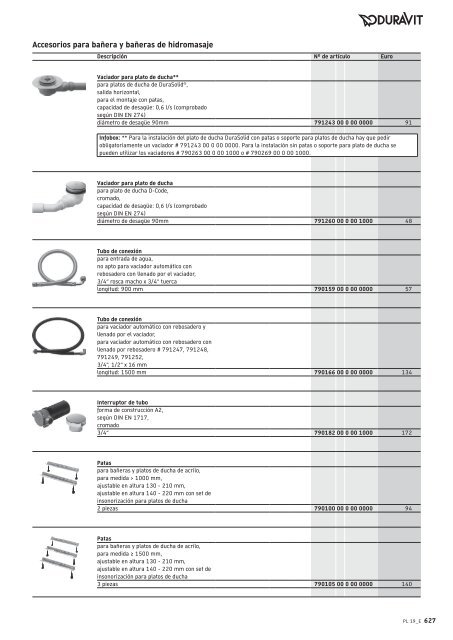 Duravit - Tarifa - 2019 - General