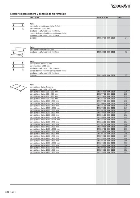 Duravit - Tarifa - 2019 - General