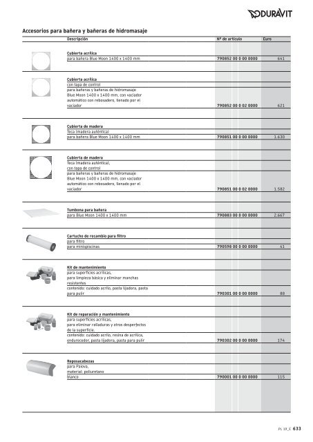 Duravit - Tarifa - 2019 - General