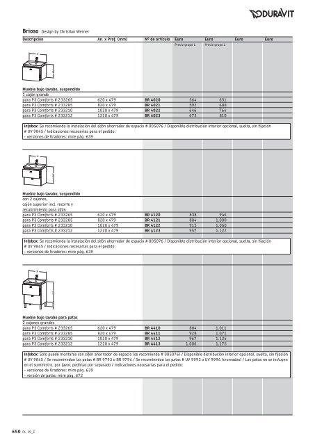 Duravit - Tarifa - 2019 - General