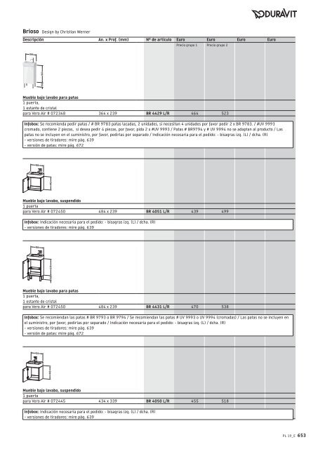 Duravit - Tarifa - 2019 - General