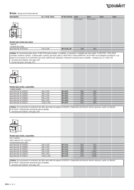 Duravit - Tarifa - 2019 - General